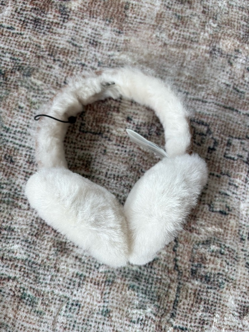 UGG Plush Faux Fur Earmuffs - Cream